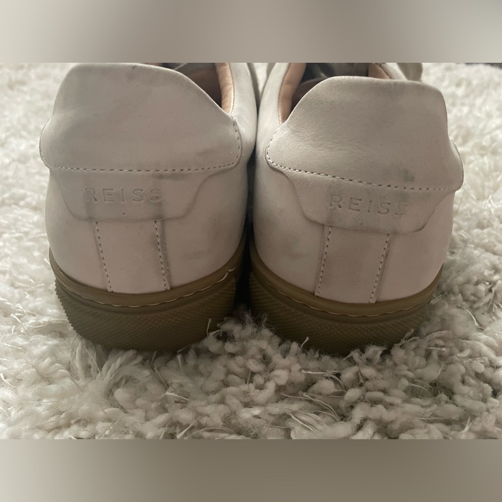 Reiss Women’s Cream Trainers with Gum Sole Size 9 - Picture 8 of 10